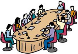 gruppo di docenti intorno ad un tavolo